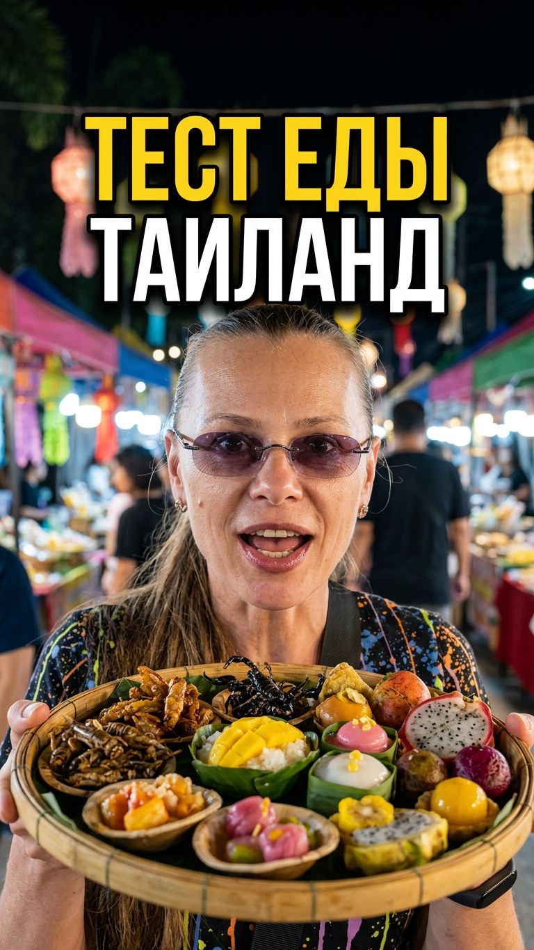 Это вкусно или нет  Тестируем странную тайскую еду на фестивале тайланд еда физрукпалыч