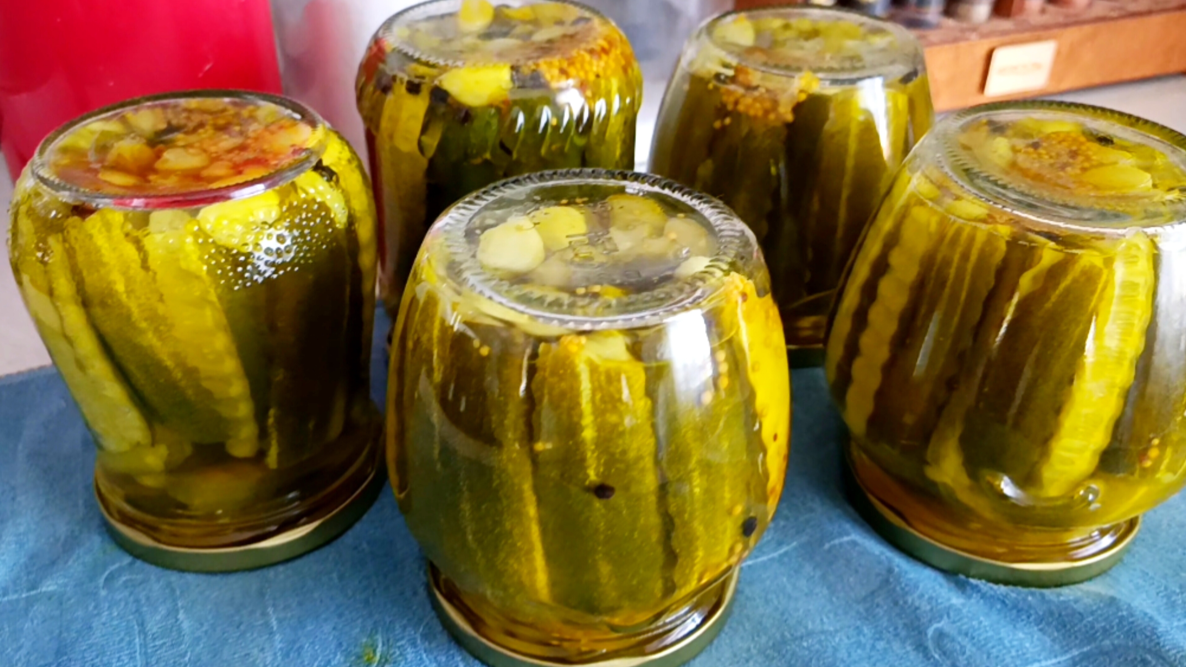Маринованные огурцы 🥒 с куркумой и зернистой горчицей на зиму