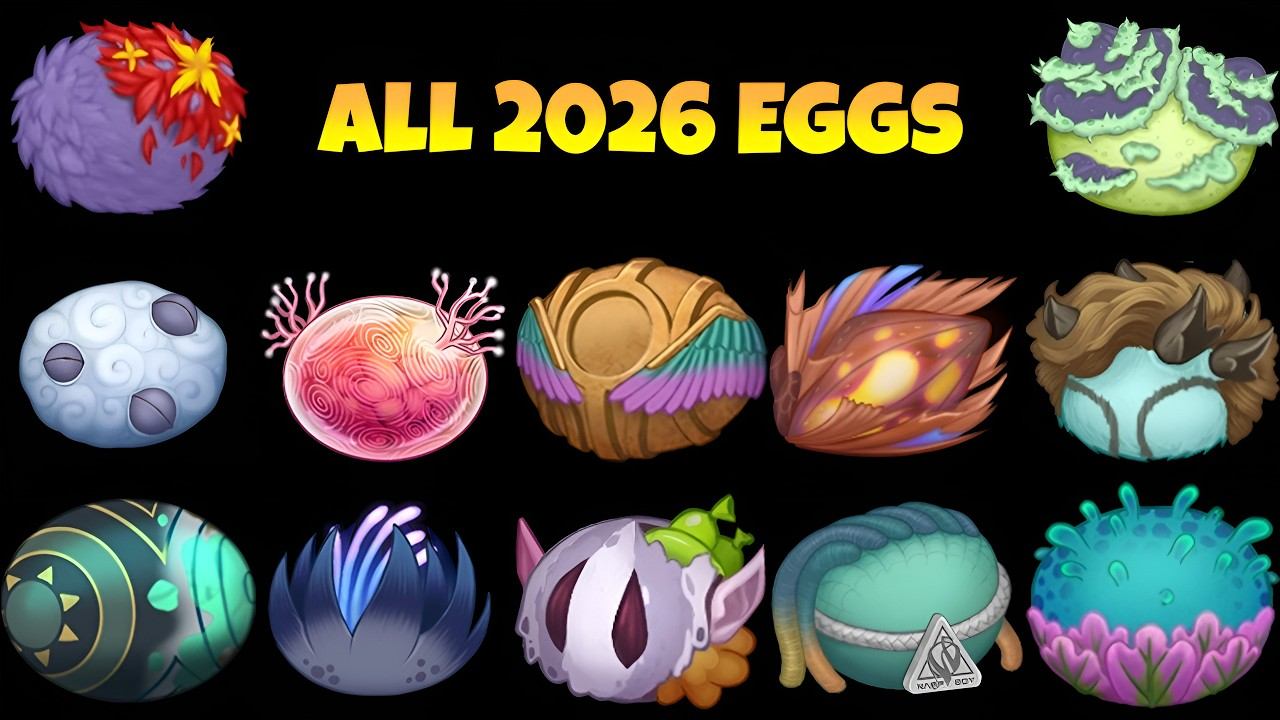 All 2026 Monsters And Egg With Released Dates ~ My Singing Monsters