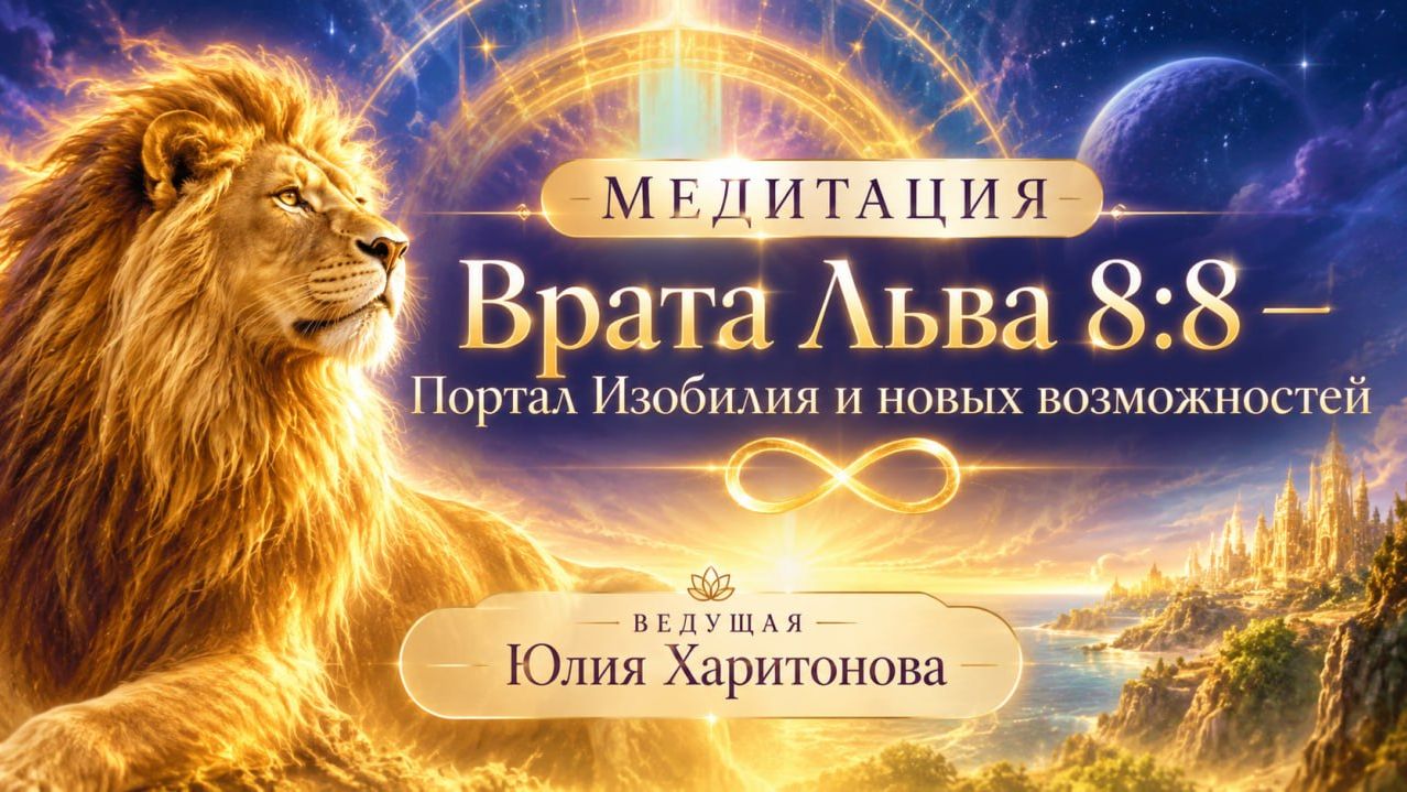 Медитация «Врата Льва 8:8. Портал Изобилия». Юлия Харитонова