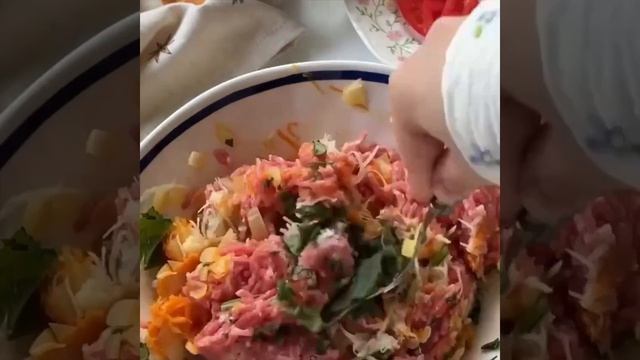 Котлеты с тёртым картофелем