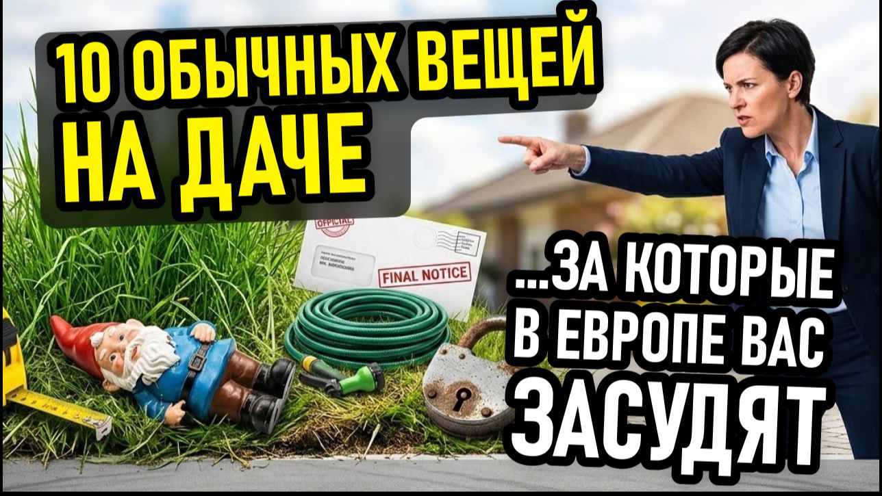 Посадил помидоры, покормил птиц, покрасил дверь не в тот цвет: за что штрафуют дачников на Западе.