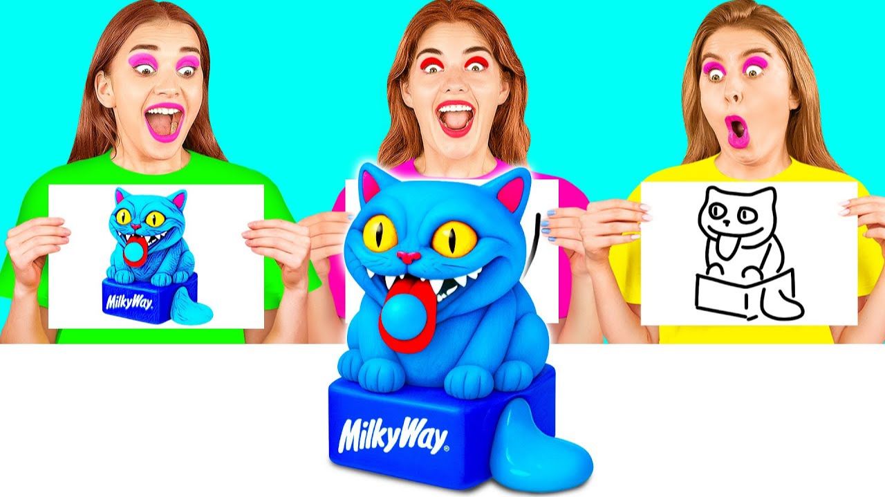 Кто Лучше Нарисует Предмет Получит Его  Творческая Арт-Битва от Fun Fun Challenge