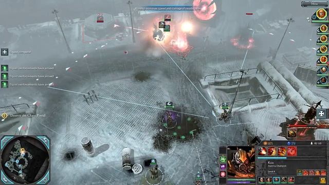 WH40K DoW2 Retribution Прохождение кампании за Космодесант Хаоса Часть 5. Minos Iceworks