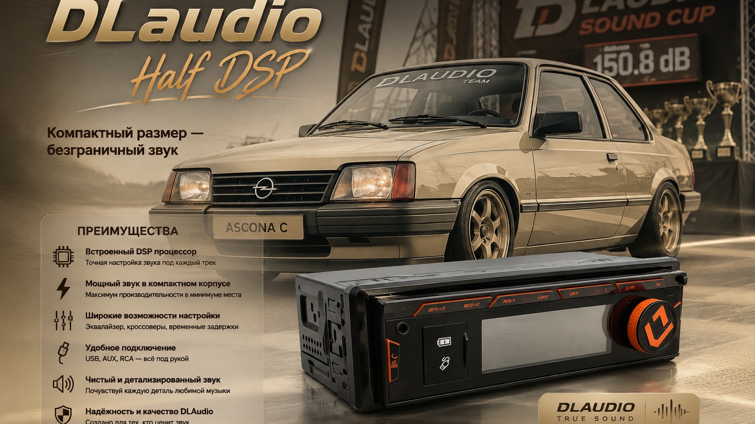 DL AUDIO Barracuda HALF-DSP Head Unit