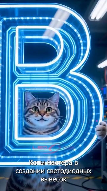 Коты-мастера и неоновые вывески 