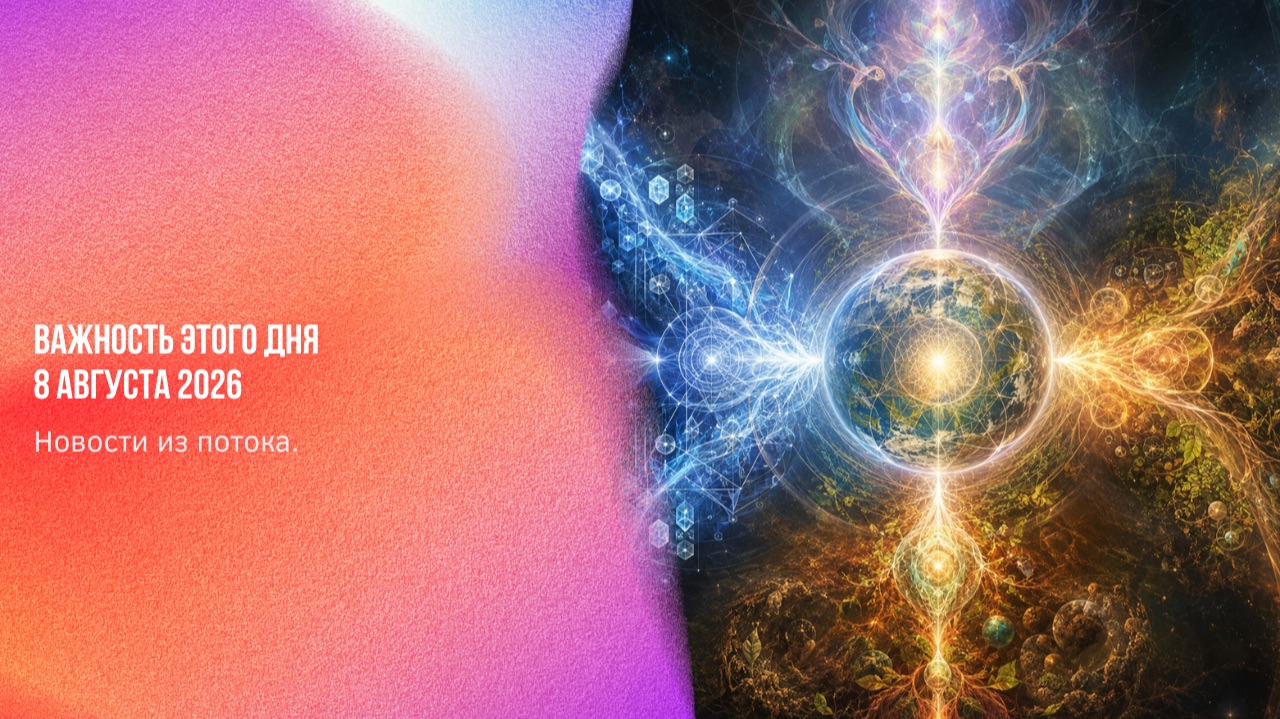 Новости из потока. Важность этого дня  Ченнелинг Numerorum