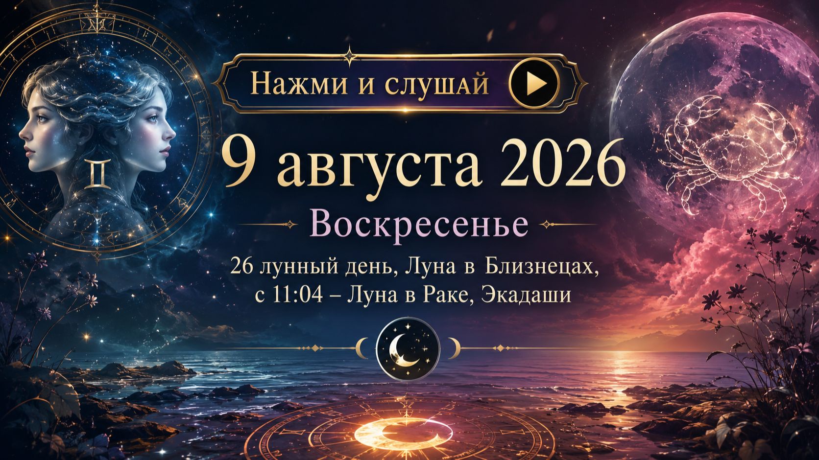 9 августа 2026 - гороскоп