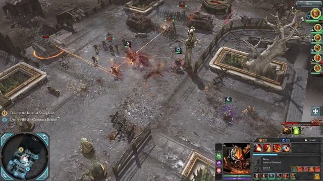 WH40K DoW2 Retribution Прохождение кампании за Космодесант Хаоса Часть 6. Capitol Gardens
