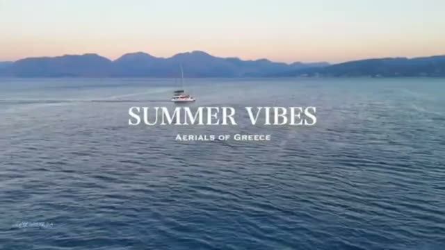 SUMMER VIBES IN GREECE 5 Hour Aerial Relaxation Film - 4K HDR Dolby Vision