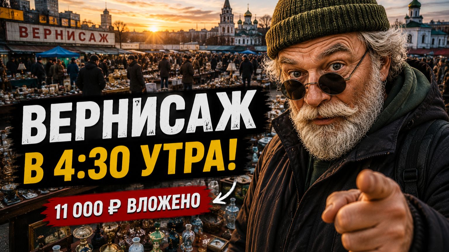 Проснулся в 3:00 ради барахолки! Вложил 11 000 ₽ — вот что нашёл на Вернисаже
