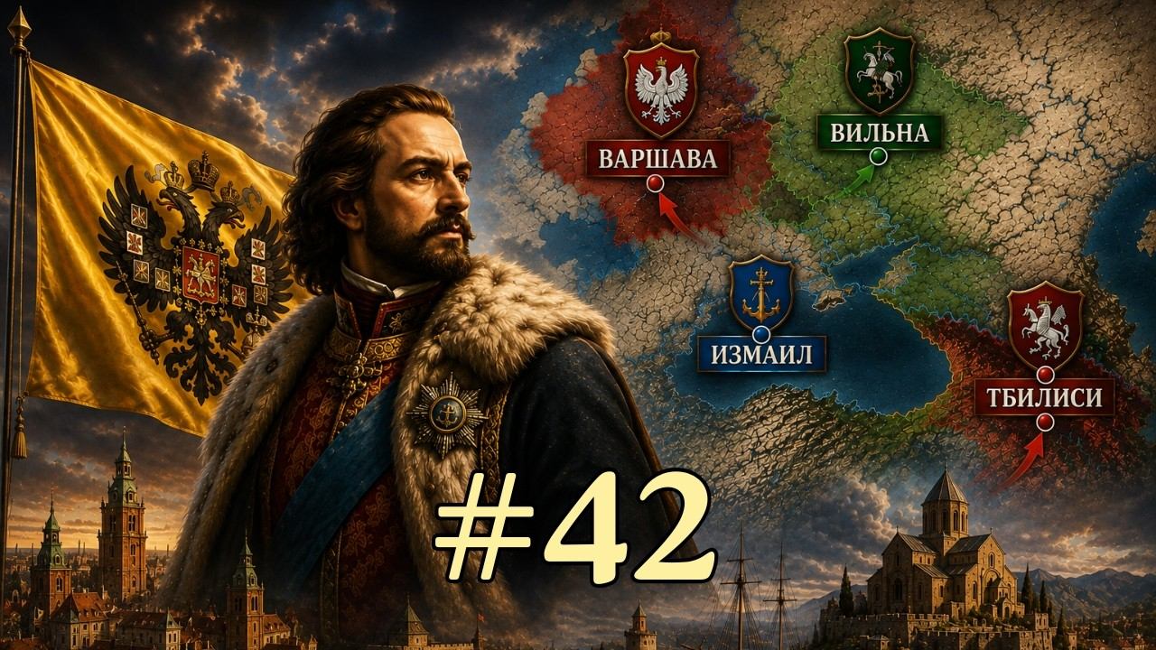 EU5 Россия - Захват Варшавы и Тбилиси | Пять сотен миль [Europa Universalis V]