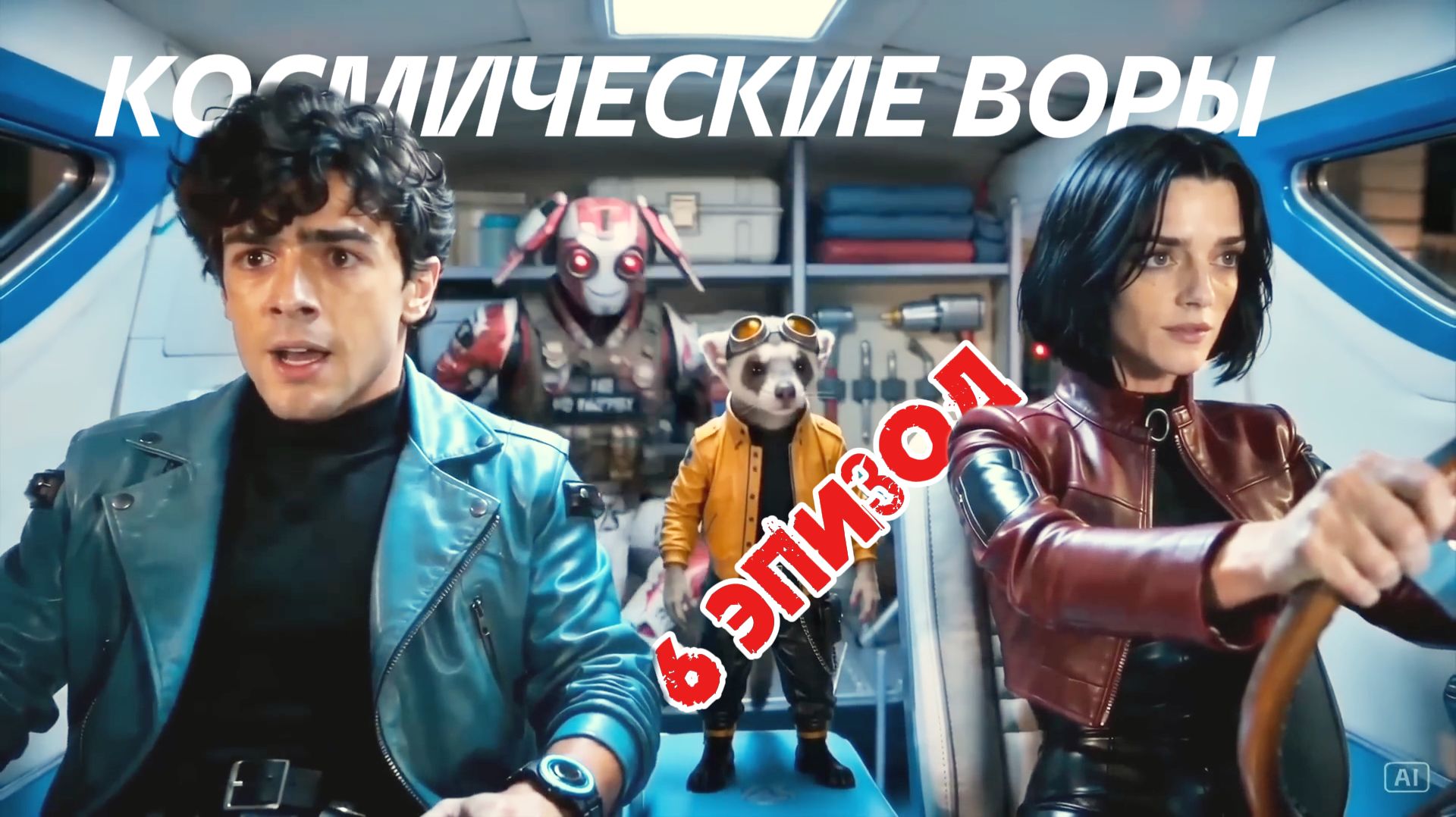 Космические Воры 6 серия 2026 Научно-фантастический короткометражный фильм ИИ