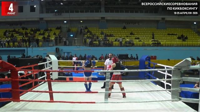 Кубок России по кикбоксингу 2026 ( синий угол )