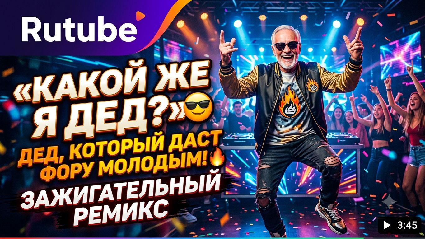 «Какой же я дед» 😎 Дед, который даст фору молодым! 🔥 Зажигательный ремикс
