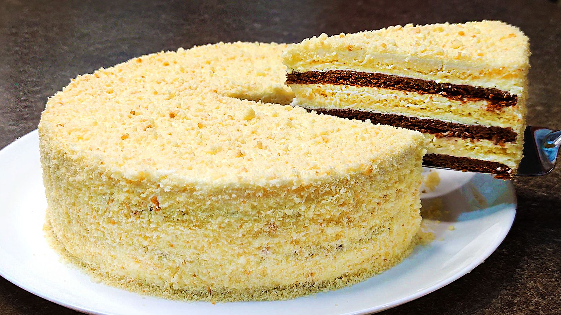 Легендарный торт «Мишка на севере» без яиц: тот самый вкус из детства за полчаса! 🐻❄️