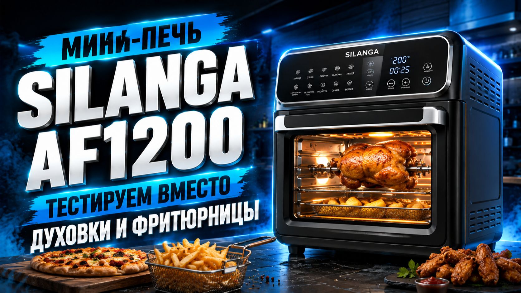 Мини‑печь Silanga AF1200: тестируем вместо духовки и фритюрницы
