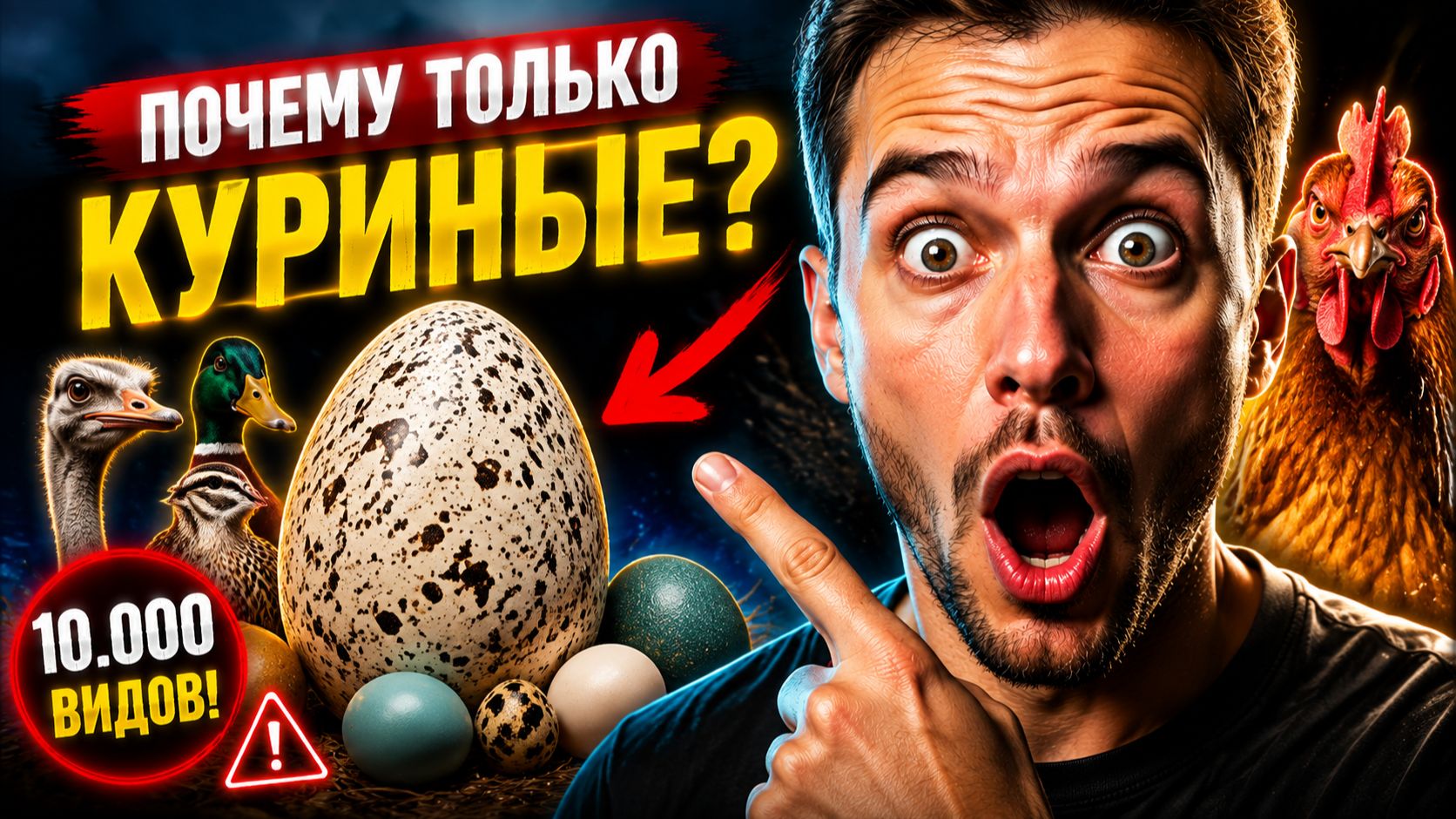 Почему мы едим только куриные яйца? Ответ удивит вас на 100%