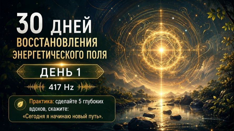 День 1 | очищение и гармонизация энергетического поля за 30 дней