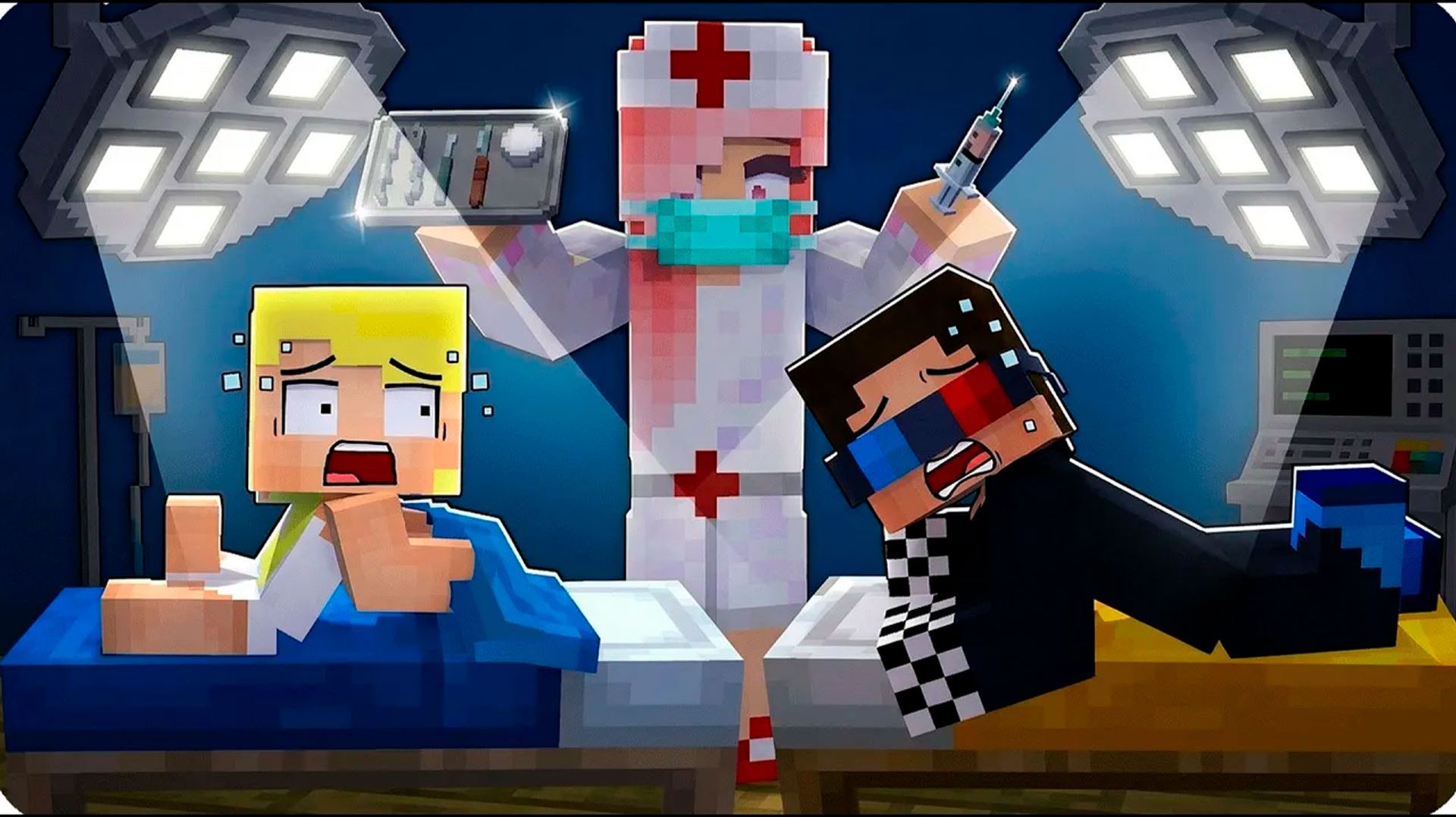 😷💉 Я СТАЛА БЕЗУМНЫМ ДОКТОРОМ в МАЙНКРАФТ! ЛЕСКА