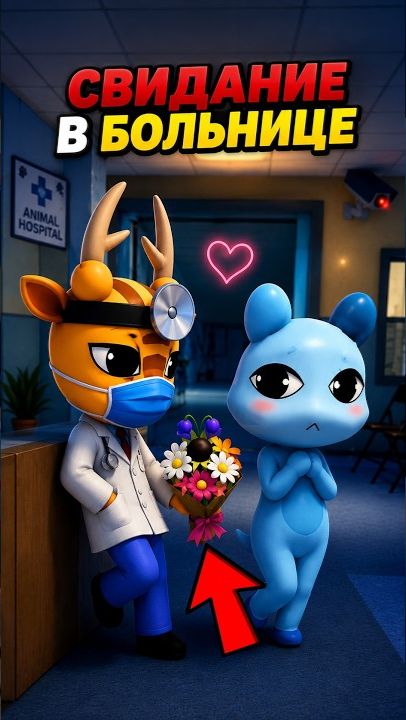 САМЫЙ МИЛЫЙ ПОСЕТИТЕЛЬ в игре Больница для животных роблокс | Animal Hospital Roblox | Букет