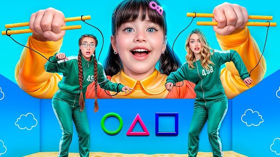 ИГРА В КАЛЬМАРА в реальной жизни! Бедная Vs богатая! 😱