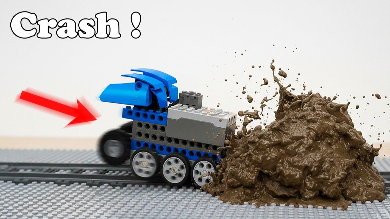 Самый БЫСТРЫЙ поезд LEGO разбивает все препятствия на пути!
