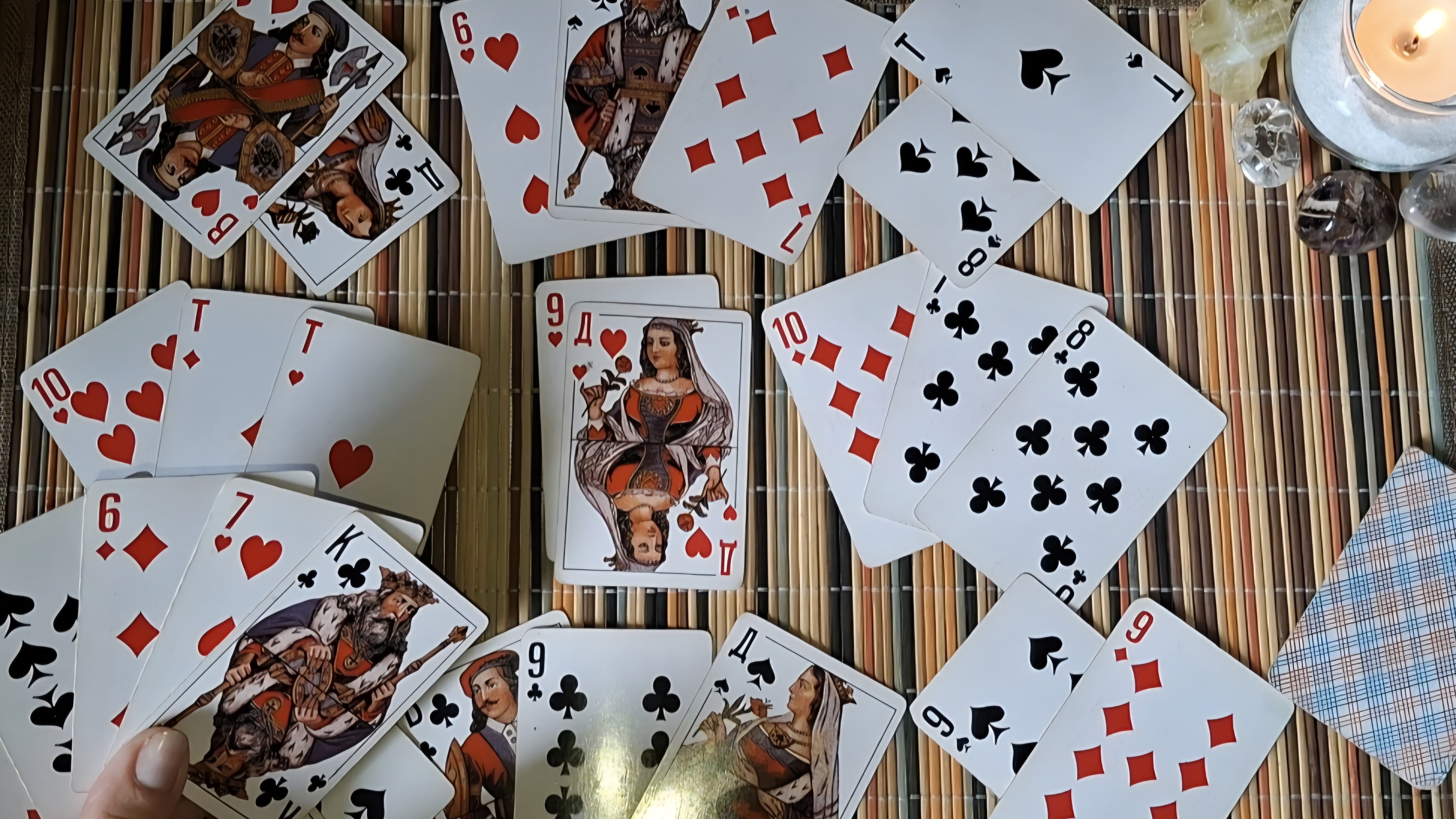 Расклад на червовую даму ♥️и♣️ крестового короля