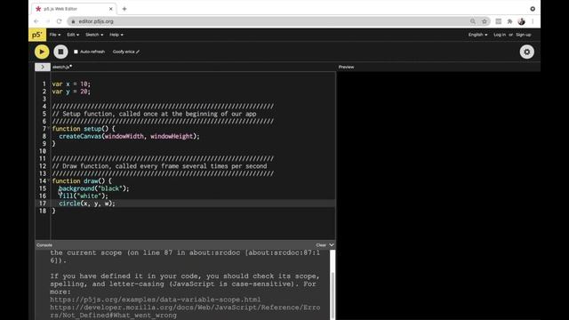 007. Visualizing Errors in the Web Editor