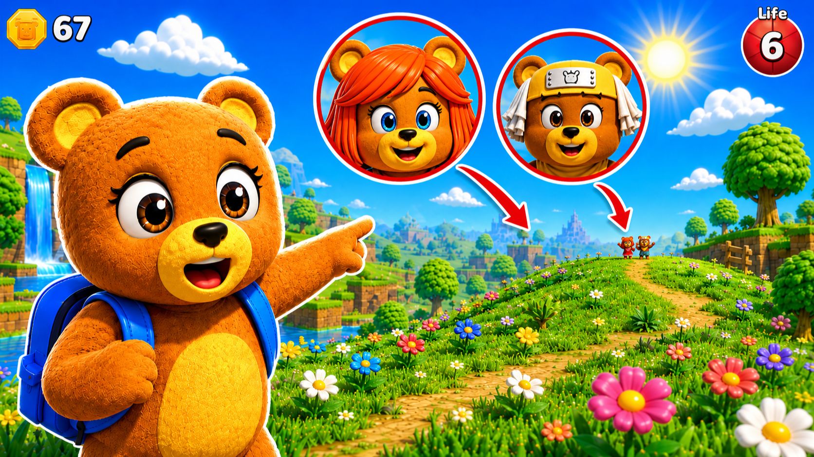 😱Я НАШЛА НЭСТИ И ПЧОЛА в ИГРЕ СУПЕР МИШКА! SUPER BEAR ADVENTURE