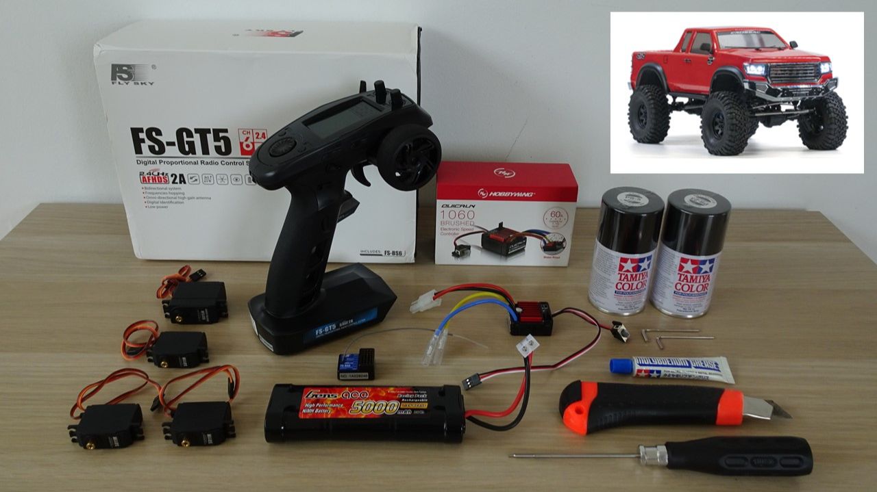 Cross-RC EMO AT4V Pick-up Truck 1:10 Scale RC Crawler - Ancillary Parts For Kit Build