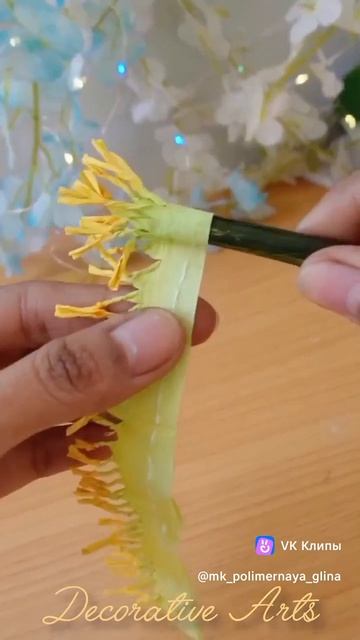 декоративные цветы поделка