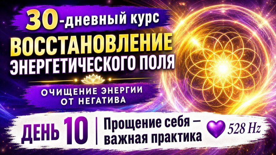 ДЕНЬ 10 | Прощение себя —  важная практика | 528 Hz Медитация любви 💜