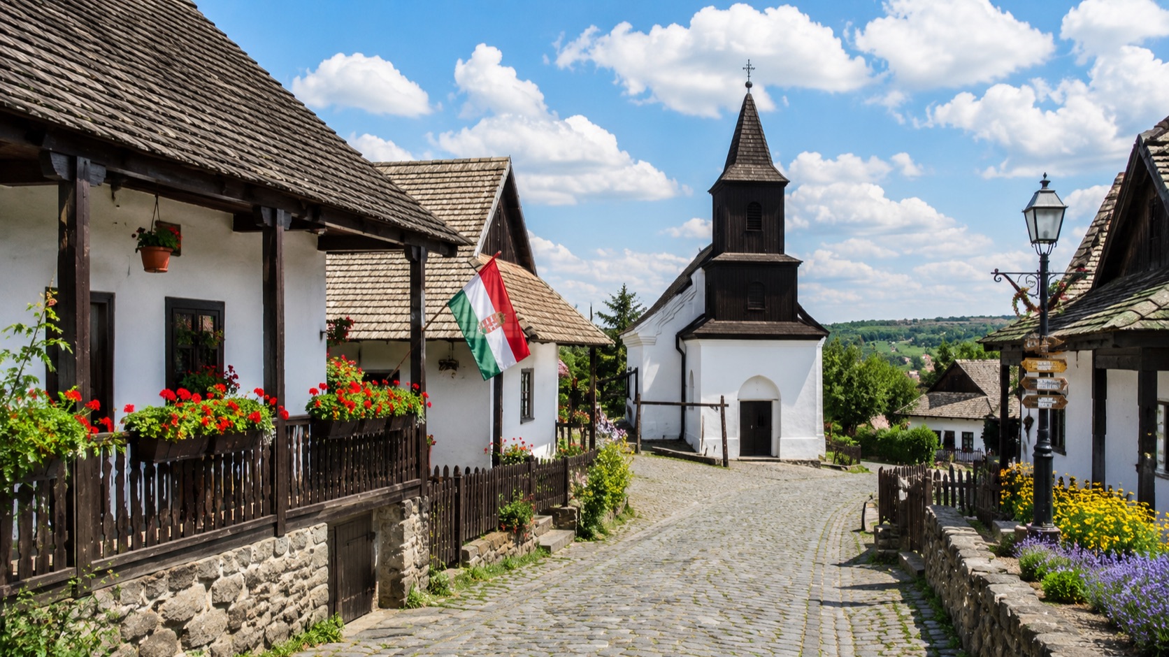 ⭐ Холлокё, Венгрия 🇭🇺 Старинная деревня, где сохранилась настоящая Венгрия | Прогулка 4K