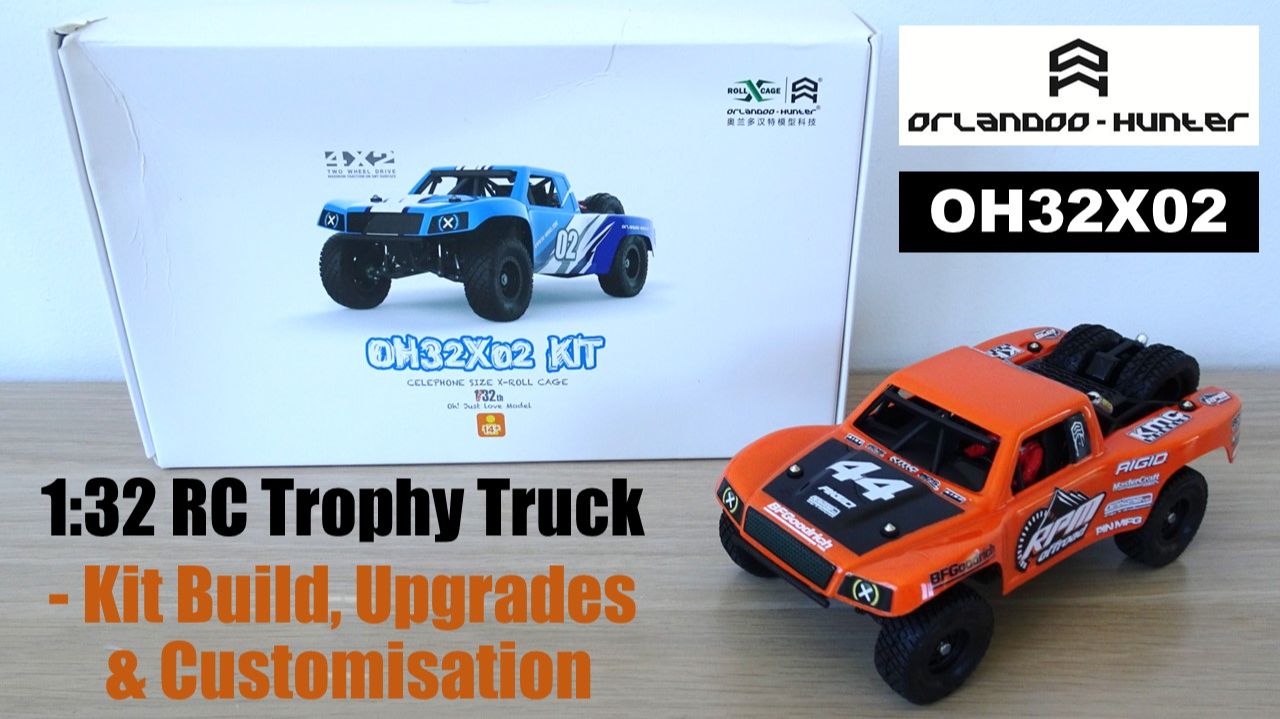 Orlandoo Hunter OH32X02 1:32 Scale RC Trophy Truck - Kit Build
