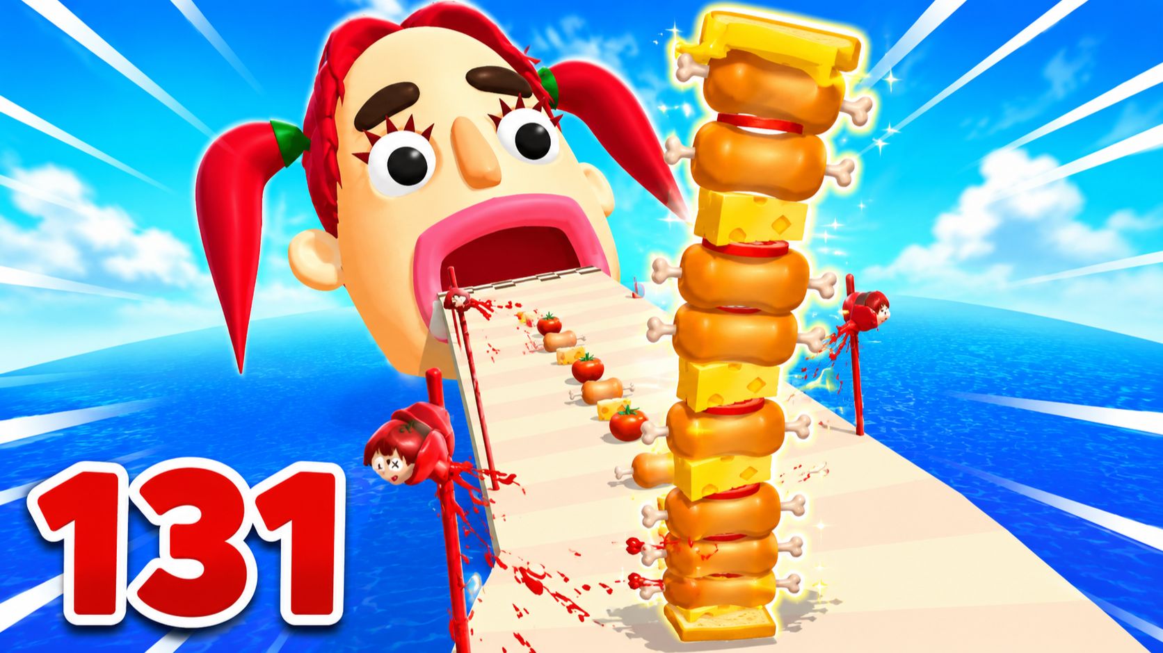 Sandwich Runner | прохождение уровня 114-131 | Смотреть геймплей