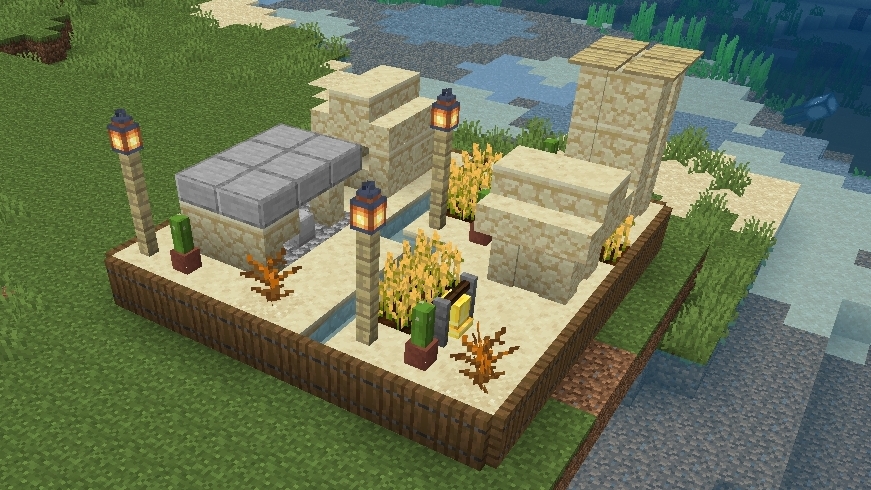 как зделать мини биом пустыни в Minecraft