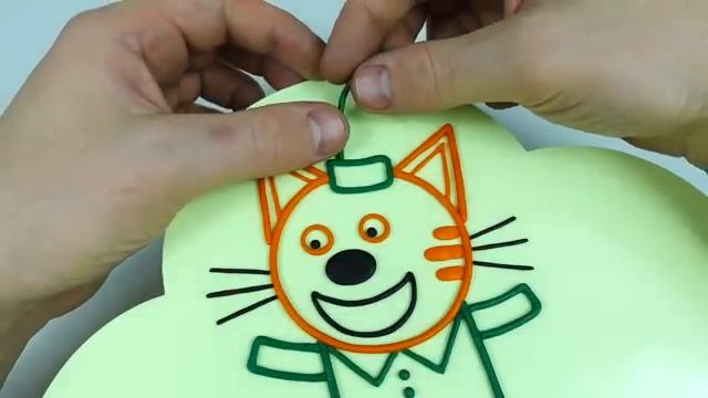 Лепим Компота из пластилина на ночнике ИЛЮМИКА. ТРИ КОТА.