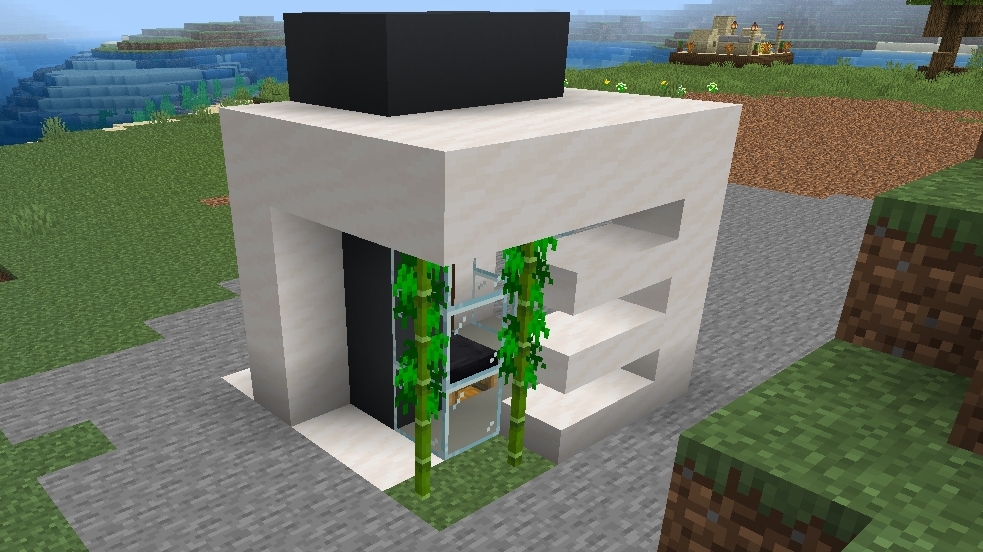 как построить дом 5х5 где есть всё в Minecraft