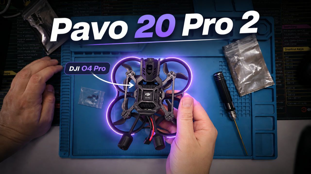 Pavo 20 Pro 2 + DJI O4 Pro / Сборка, герметизация, установка камеры, настройка Betaflight