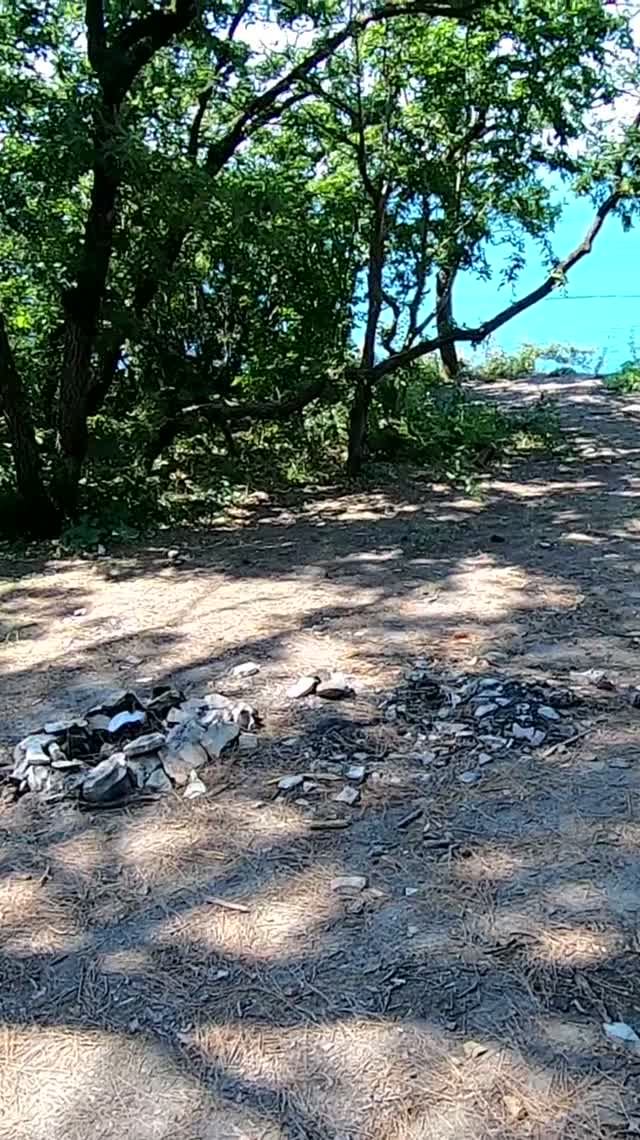 Дикарями на море в Геленджике. С видом на пляж Сосновка