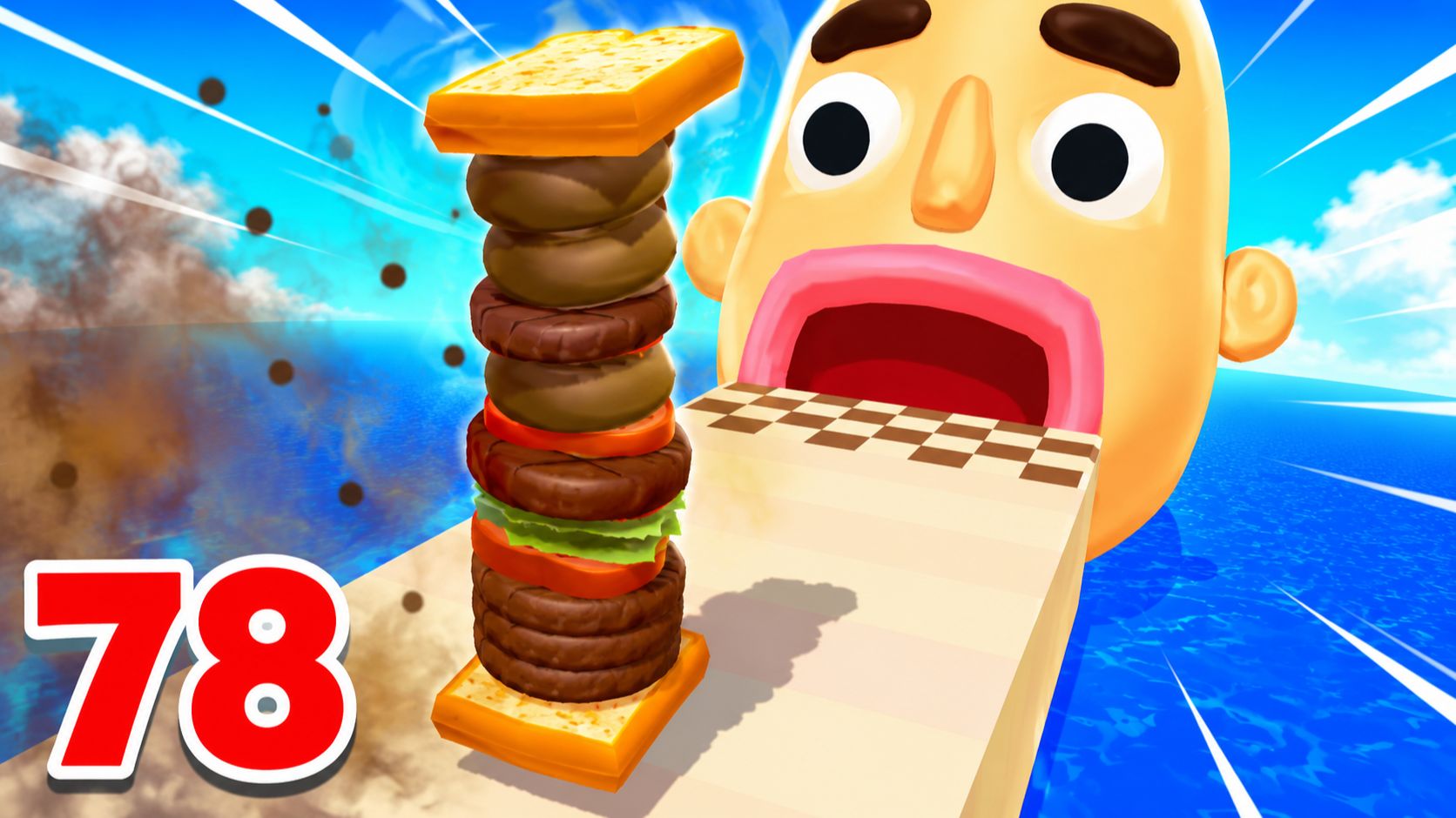 Sandwich Runner | прохождение уровня 60-78 | Смотреть геймплей