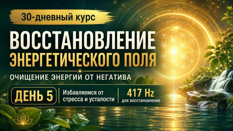 ДЕНЬ 5 | Избавляемся от стресса и усталости | 417 Hz для восстановления
