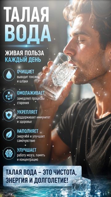 ТАЛАЯ ВОДА: ПОЛЬЗА, О КОТОРОЙ МАЛО ГОВОРЯТ | Абсолютный Ченнелинг