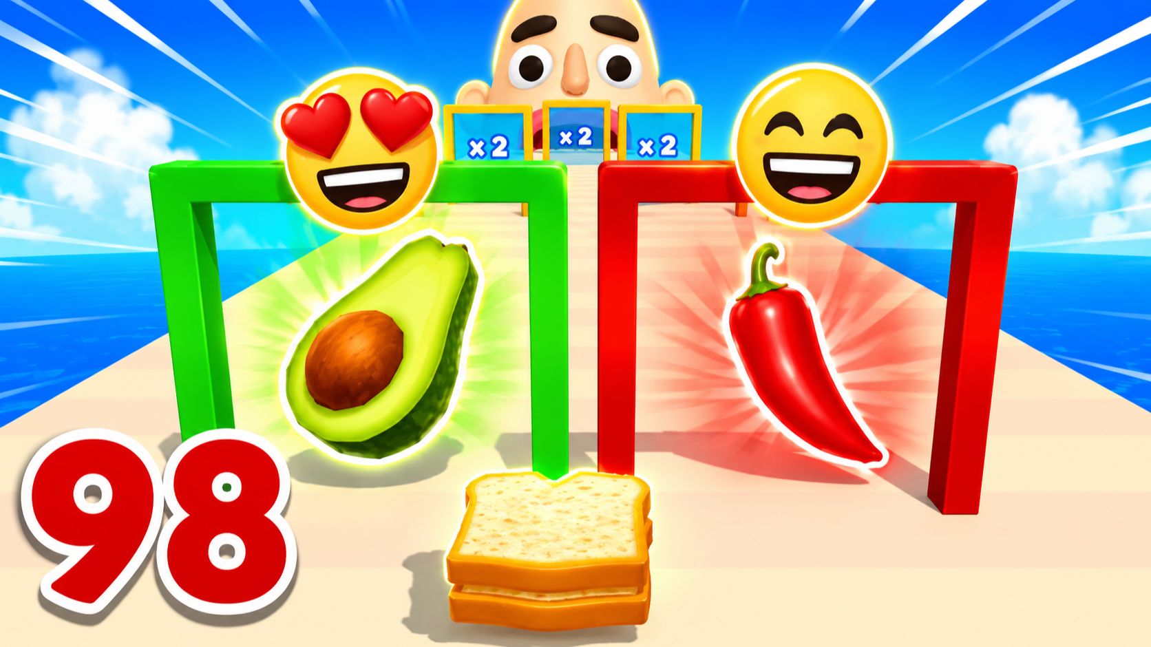 Sandwich Runner | прохождение уровня 79-98 | Смотреть геймплей