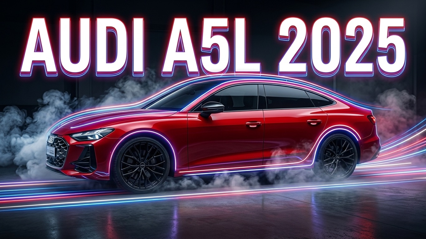 Осторожно, вызывает зависимость! Audi A5L 2025 Long Wheelbase в красном