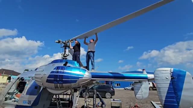 Ка-26 ОЖИЛ! Первая раскрутка винтов после сборки