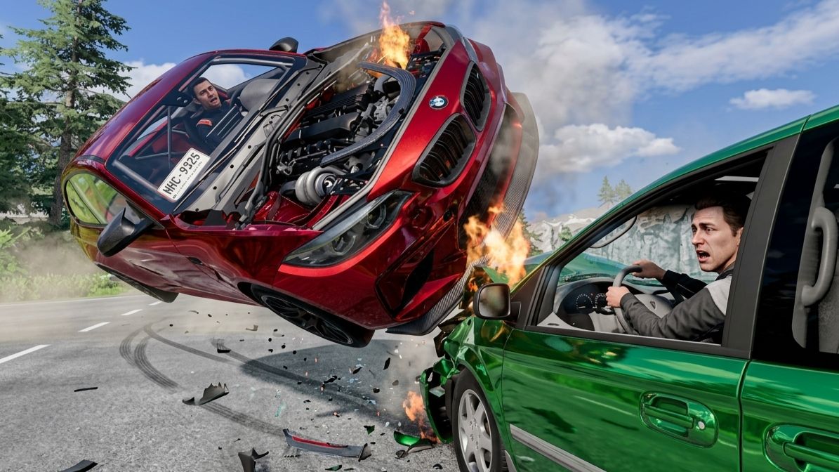 Аварии на высокой скорости - BeamNG/Drive