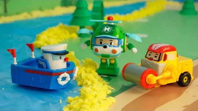 Мультфильмы для детей с игрушками - Лесное чудище. Смотреть мультик про полицейскую машину