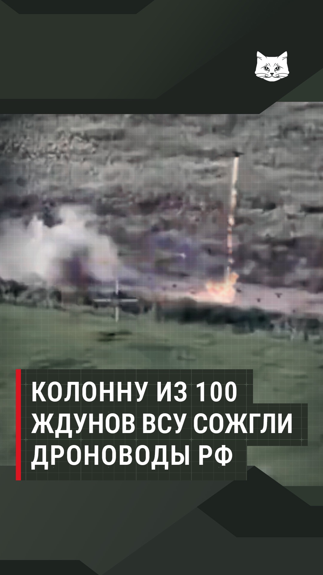 Колонну из 100 ждунов ВСУ сожгли дроноводы РФ